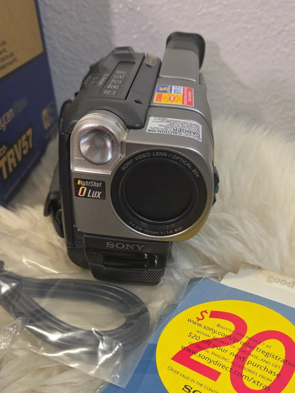 Open Box Sony CCD-TRV57 Handycam Vision Video8 XR Camcorder Complete Tested